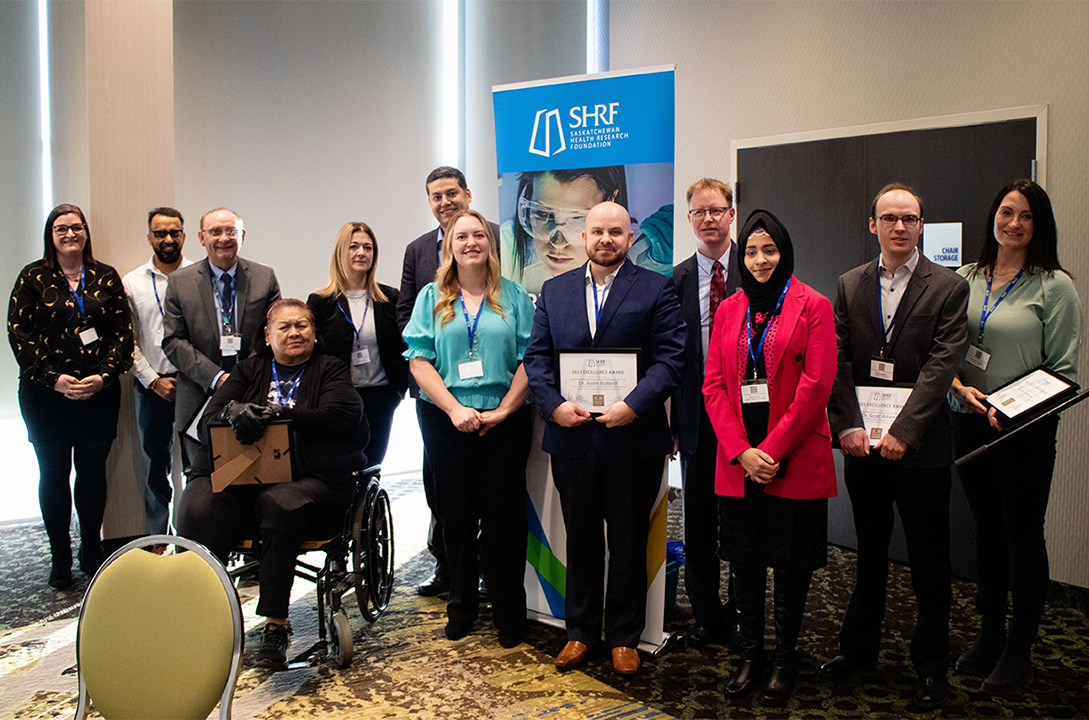 USask researchers and teams were honoured at the Saskatchewan Health Research Foundation Santé Awards on Jan. 25. (Photo: Submitted)
