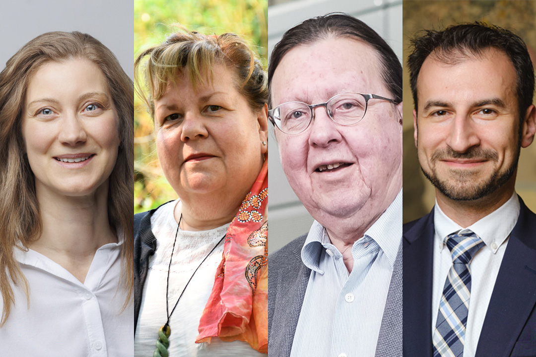 From left: Dr. Kerri Schellenberg (MD), Dr. Alexandra King (MD), Dr. Malcolm King (PhD), and Dr. Gerald Pfeffer (MD). (Photos: Submitted)