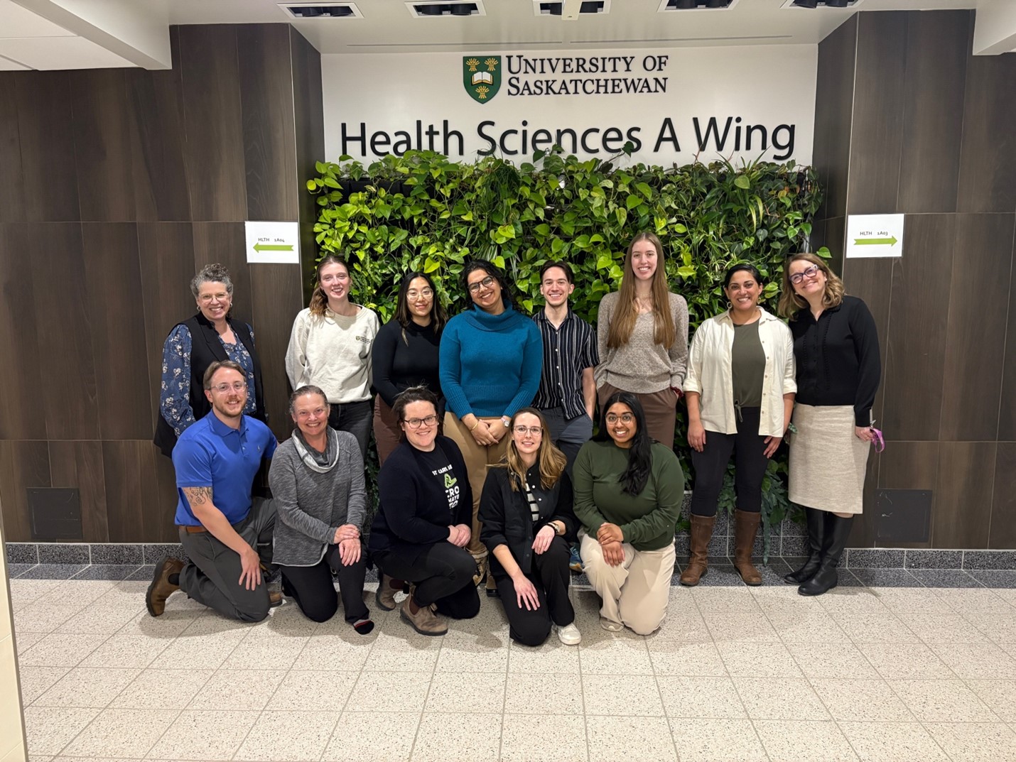 Dr. Forgie with members of the Saskatoon Healer’s Art group. 